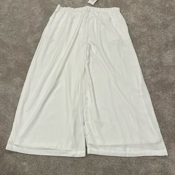 NWT Tronjori Women's White‎ Trouser Bright White Leg Pant Plus Size 1X - Picture 7 of 8